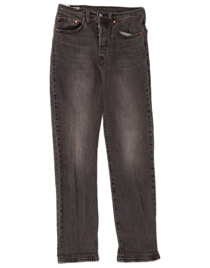 Levi's Mujer 501 Vaqueros Rectos W26 L30 Algodón Gris