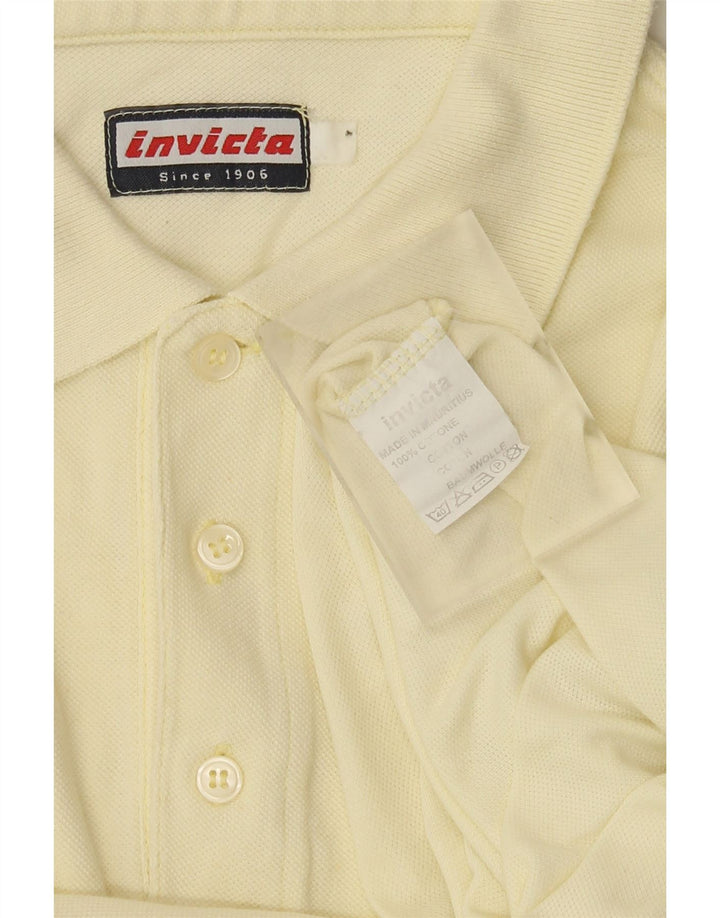 Polo Invicta Hombre XL Algodón Amarillo