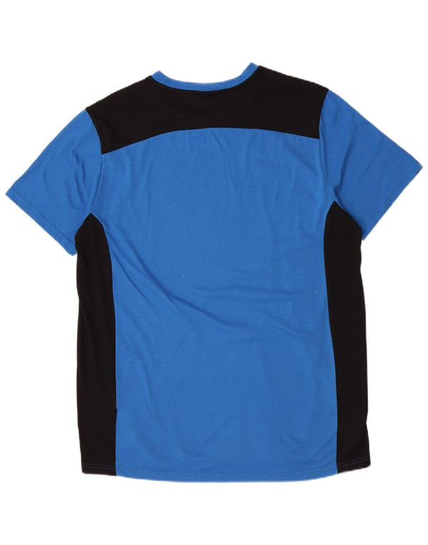 Puma Hombre Camiseta Gráfica Top Grande Azul Colorblock Poliéster Deportes