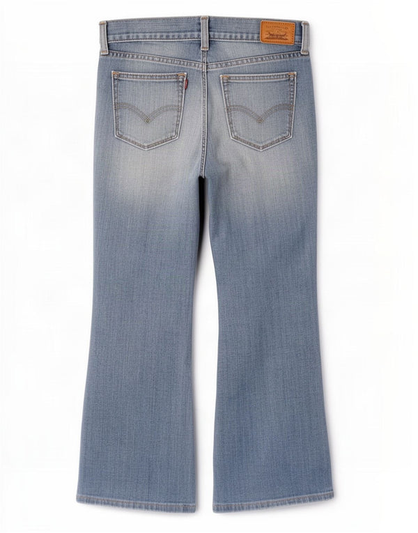 Levi's Jeans 522 Ultra Low Bootcut para mujer US 4 Small W27 L28 Algodón azul