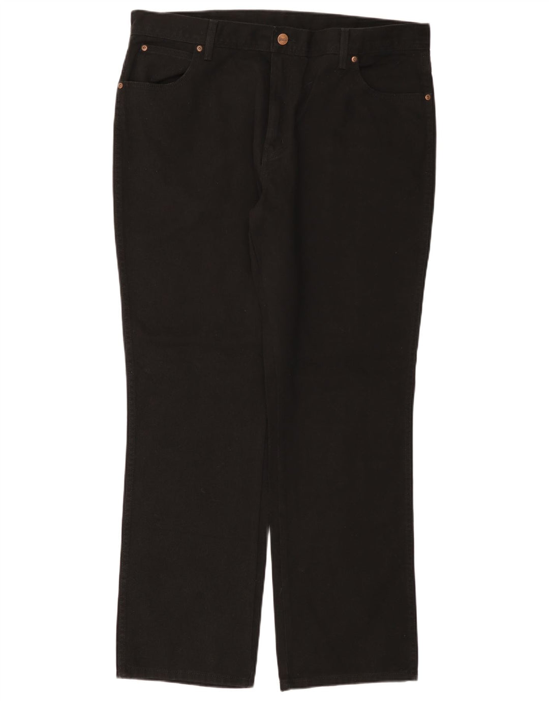 WRANGLER Vaqueros rectos de corte regular para mujer W40 L32 Algodón negro