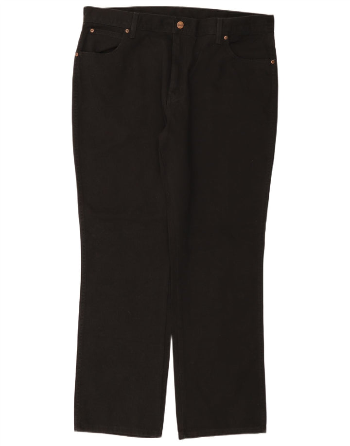 WRANGLER Vaqueros rectos de corte regular para mujer W40 L32 Algodón negro