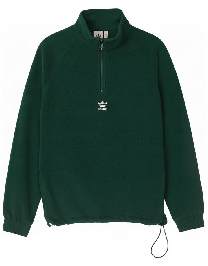 Adidas Hombre Graphic Fleece Jumper Small Verde Poliéster