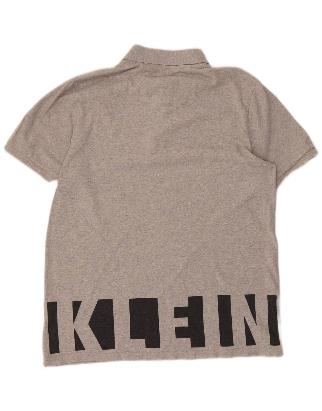 CALVIN KLEIN JEANS Polo gráfico para hombre de algodón gris medio