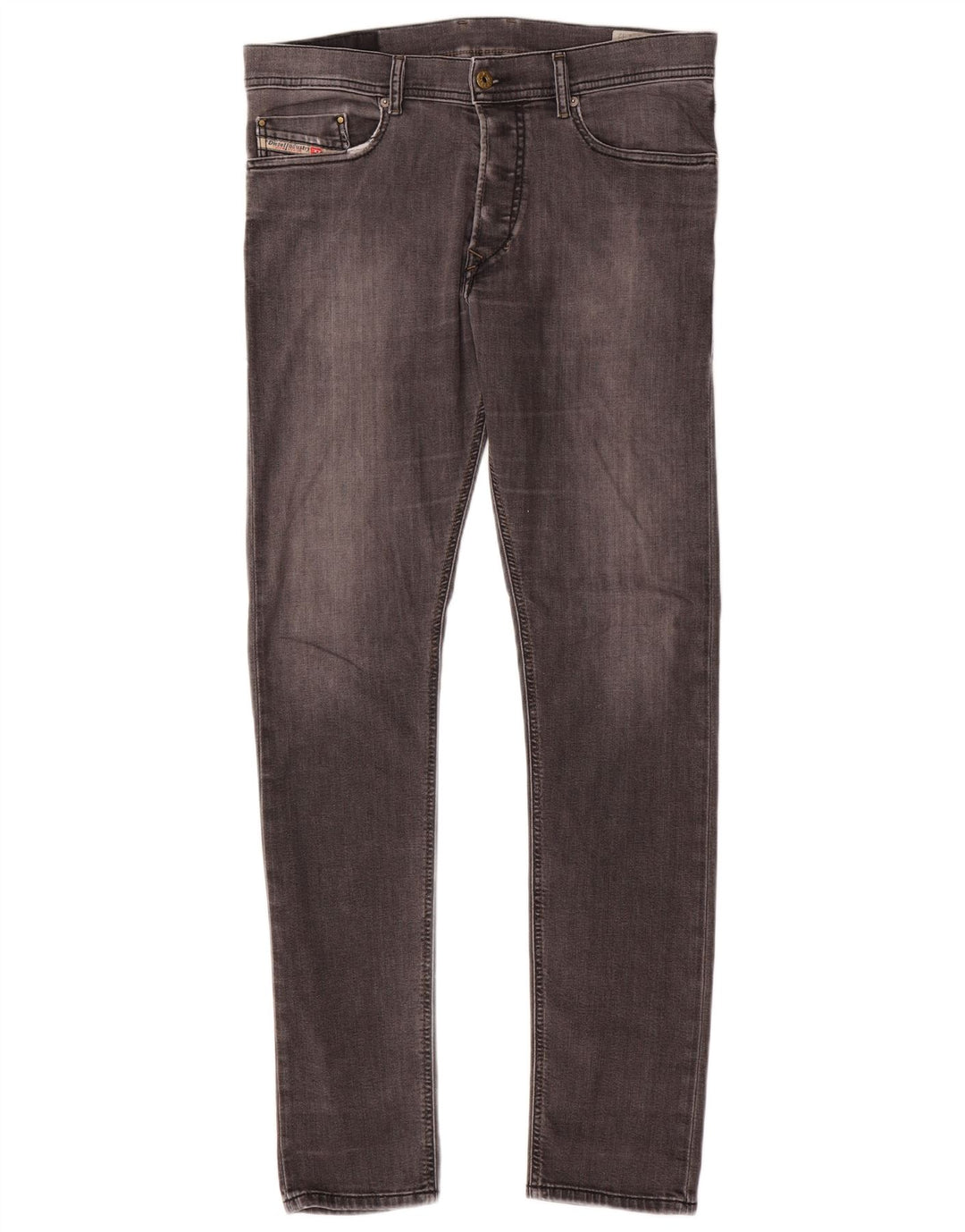 DIESEL Vaqueros ajustados Tepphar Carrot W31 L32 de algodón gris para hombre