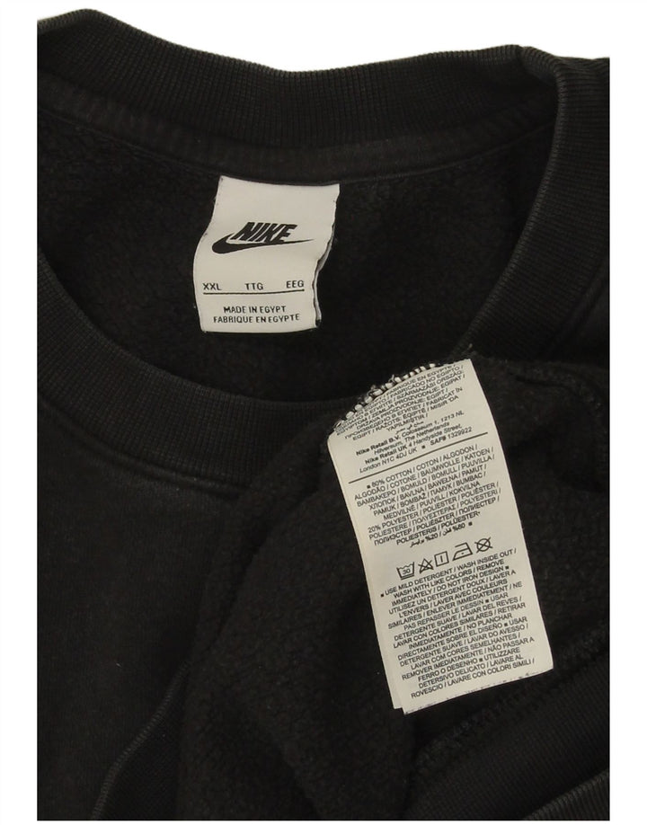 Nike - Sudadera para hombre (2XL, algodón), color negro