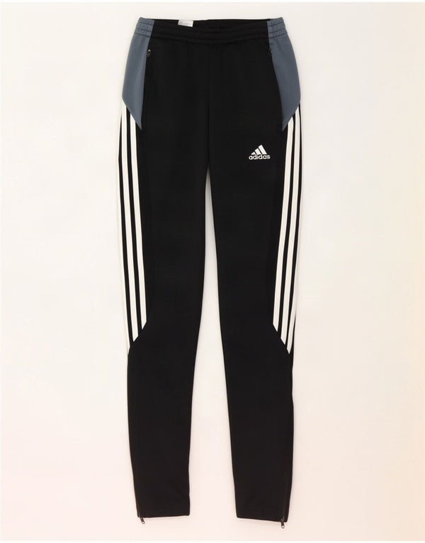 Adidas Mujer Climacool Chándal Pantalones UK 4/6 XS Negro Colorblock