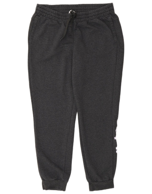 Adidas Mujer Graphic Chándal Pantalones Joggers UK 20/22 XL Gris Algodón
