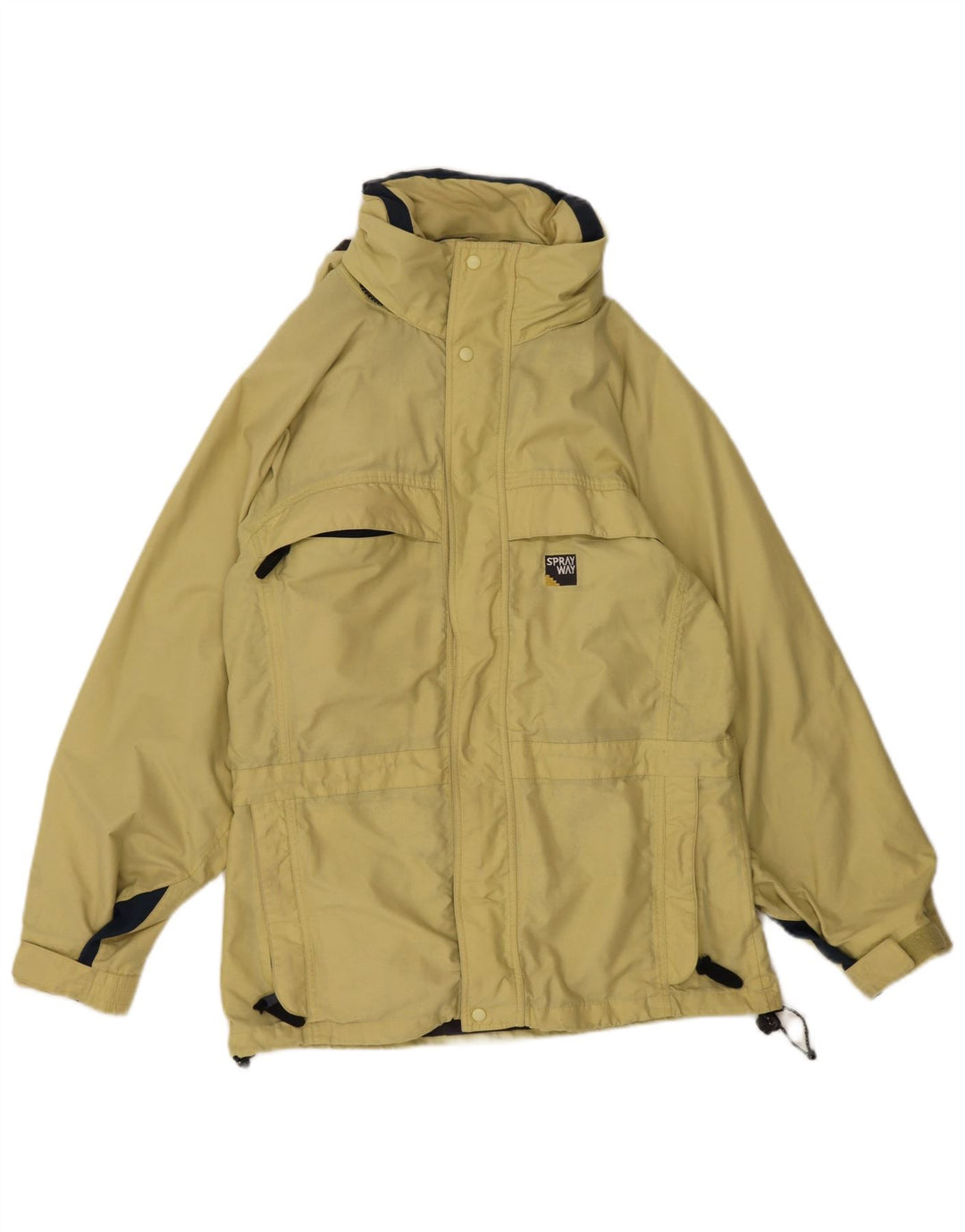 Sprayway Chaqueta impermeable extragrande con capucha para mujer UK 10 Small Yellow Polyamide