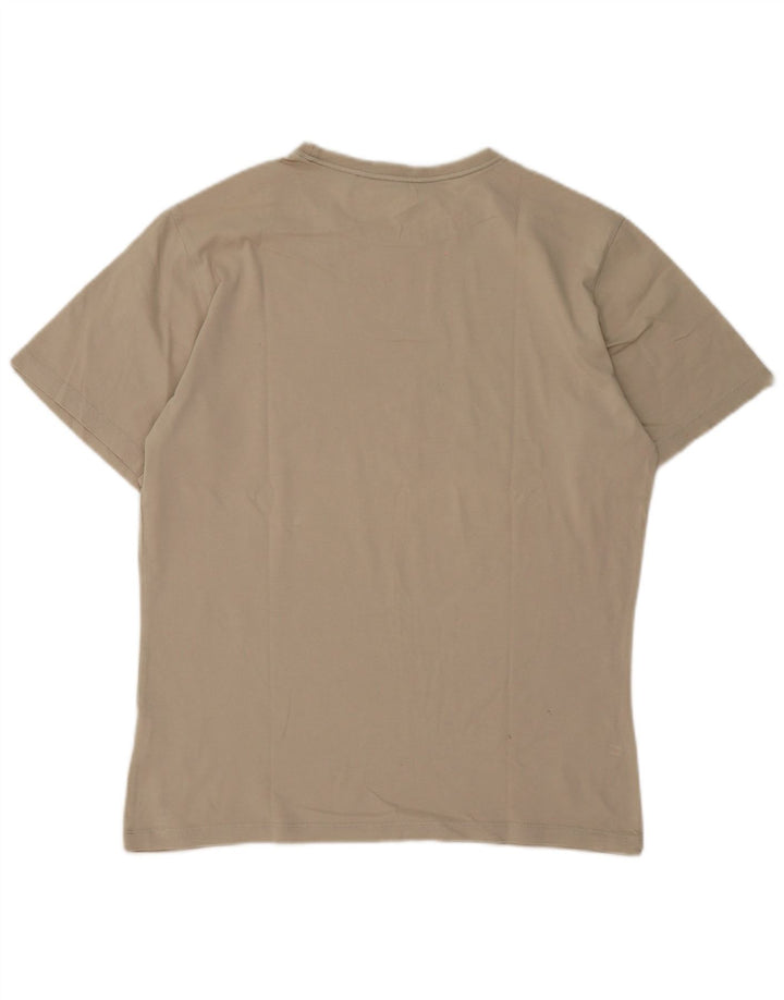 Jack Wolfskin Camiseta gráfica para hombre Top Algodón beige medio