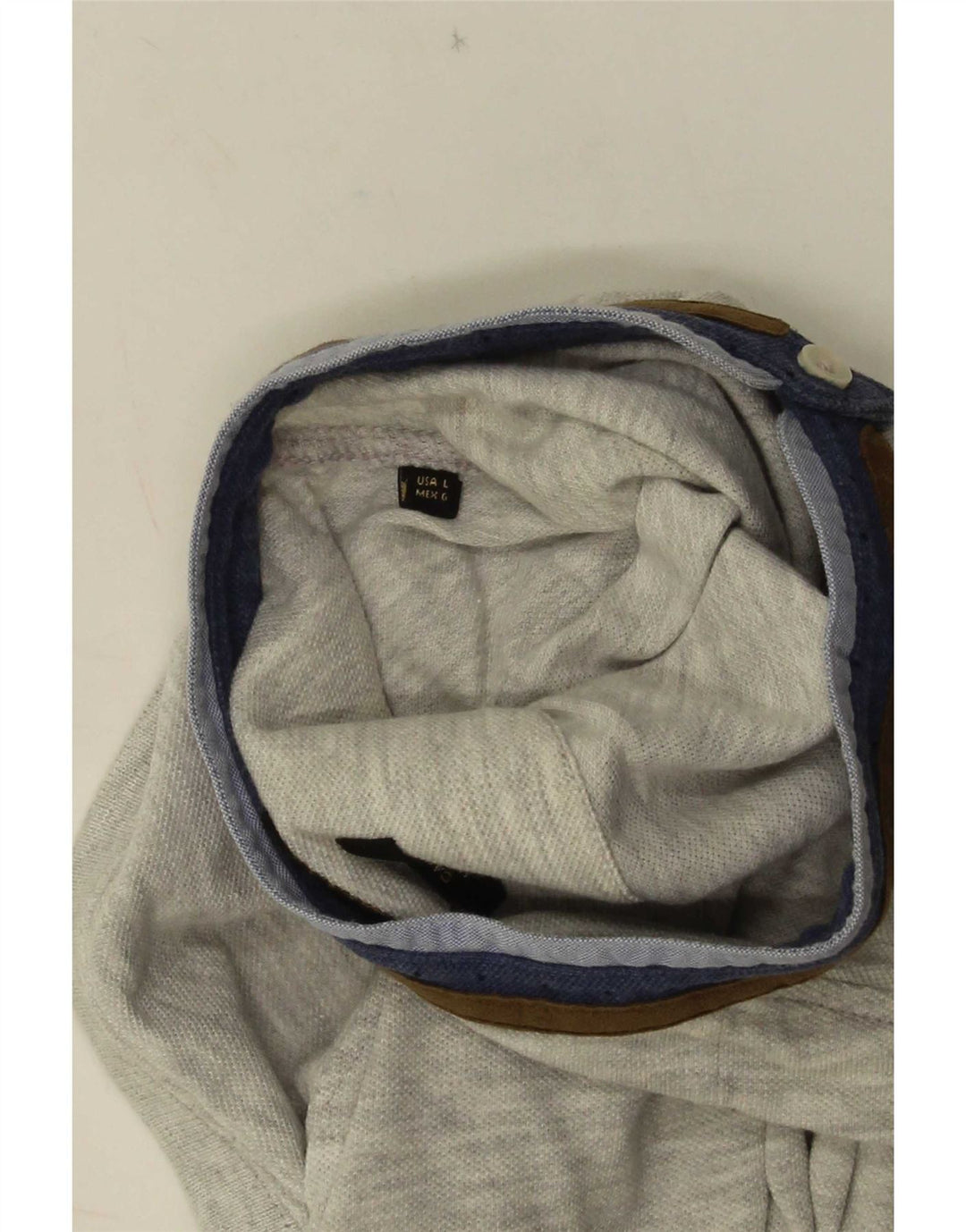 Polo Massimo Dutti Hombre Rayas Gris Grande