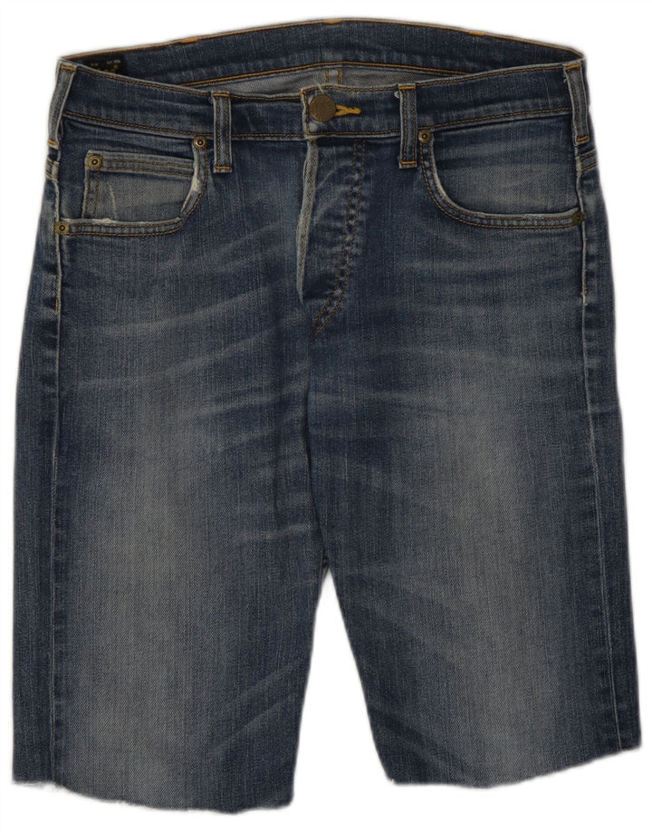 Lee Mens Powell Shorts De Mezclilla W30 Algodón Azul Medio