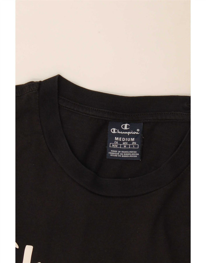 Champion Camiseta Gráfica para Hombre Top Mediano Negro