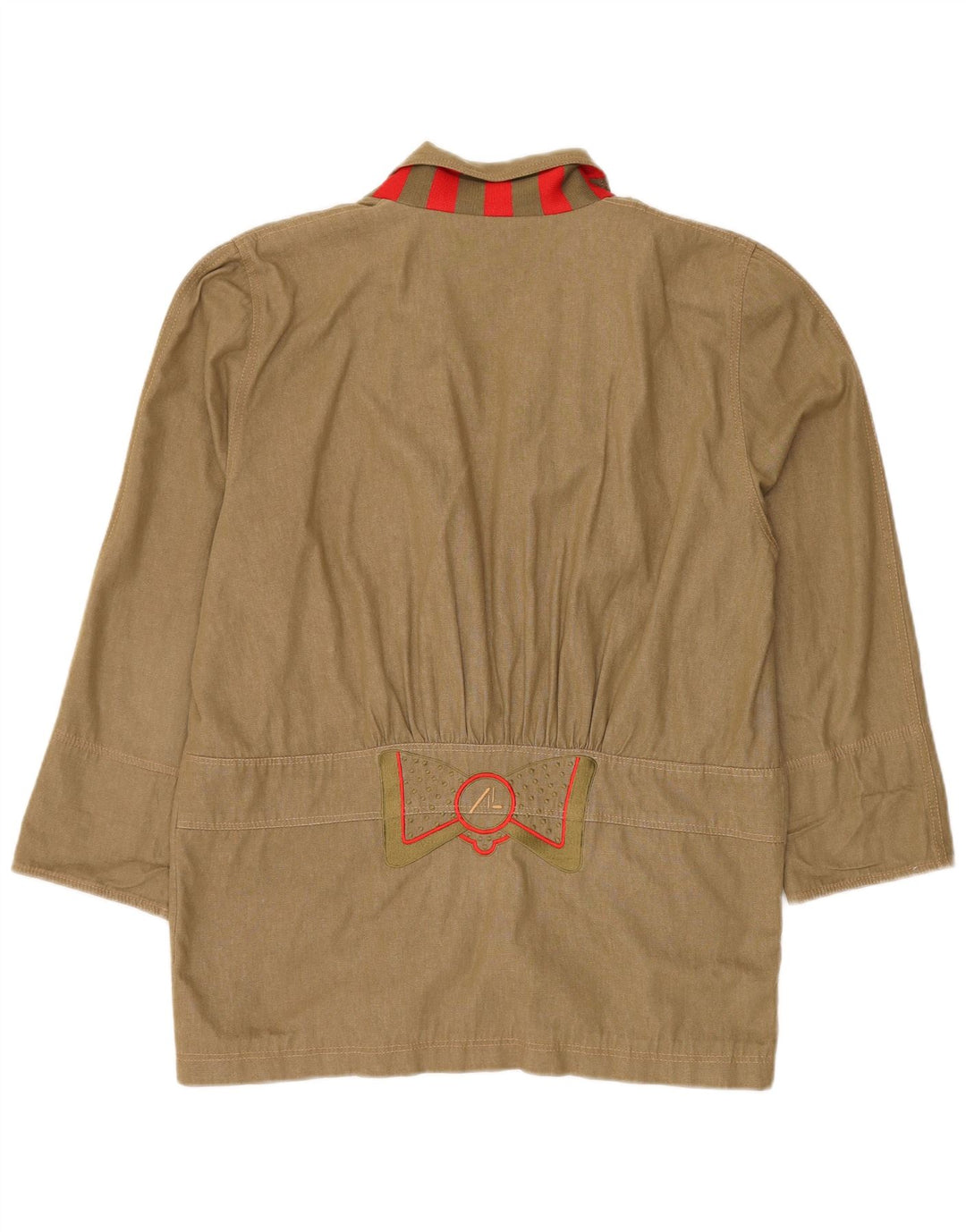 Vintage mujer longline 3 botones Blazer chaqueta IT 42 algodón verde medio