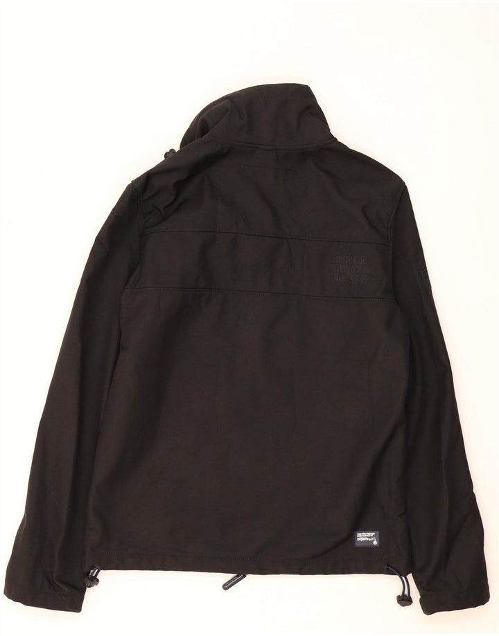 Superdry Chaqueta Cortavientos Windtrekker para Hombre UK 38 Mediano Negro Poliéster