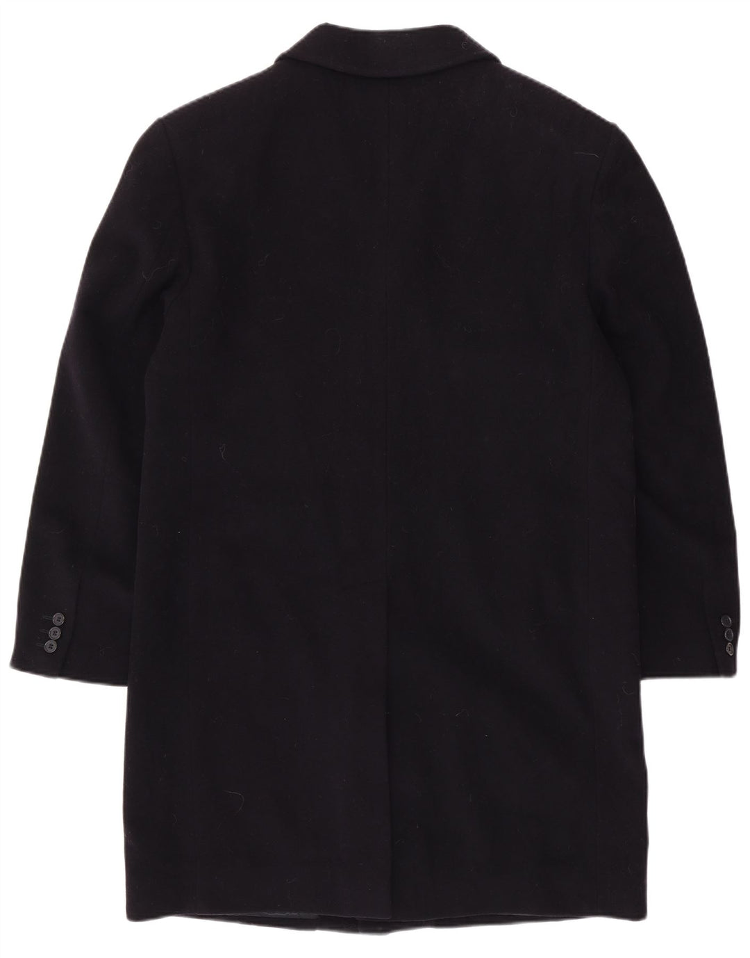 VINTAGE Abrigo para hombre Reino Unido 40 Lana azul marino grande