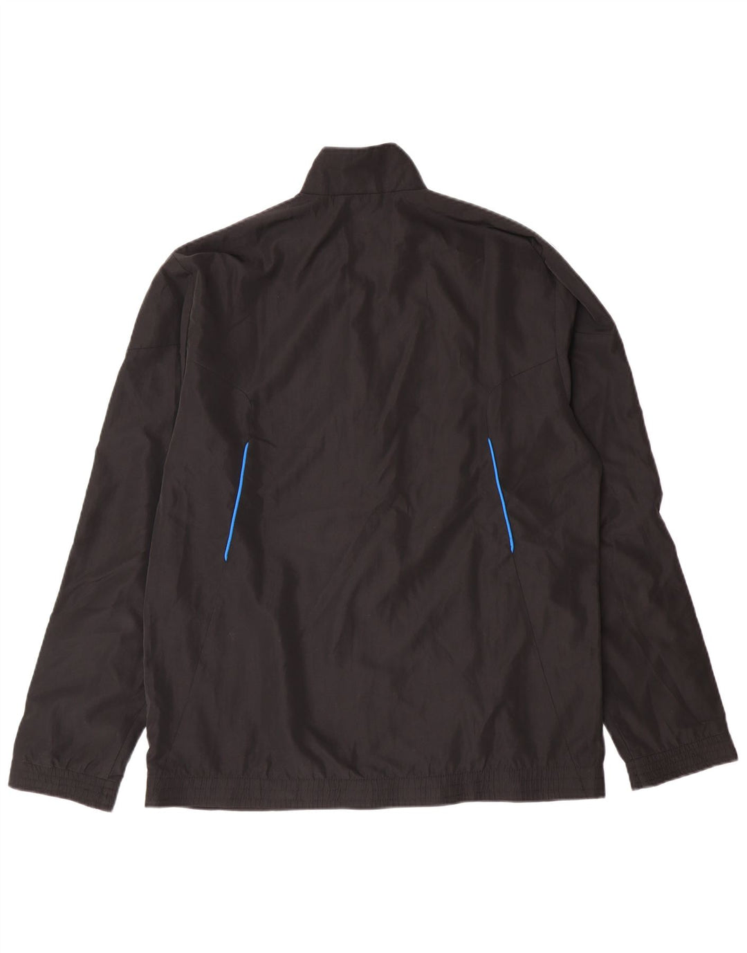 Adidas - Chaqueta de chándal para hombre, talla 40/42, poliéster negro mediano