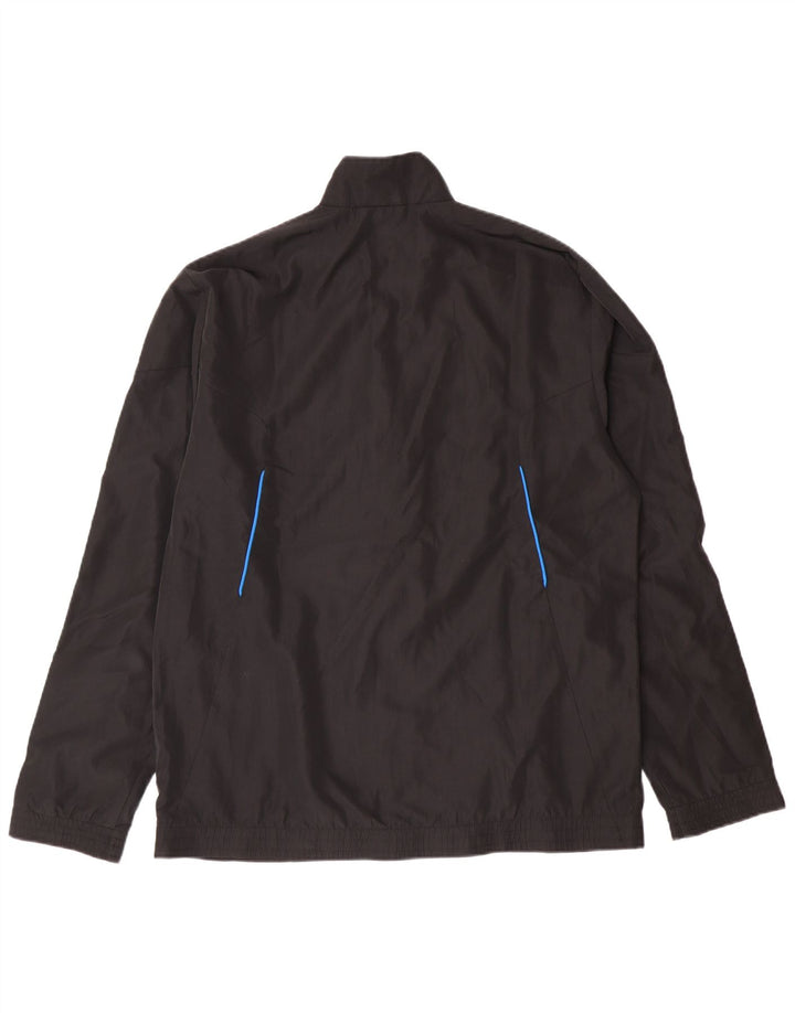 Adidas - Chaqueta de chándal para hombre, talla 40/42, poliéster negro mediano