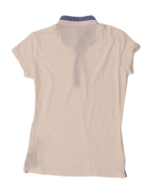 Kappa Polo para mujer UK 44 Grande Algodón blanco