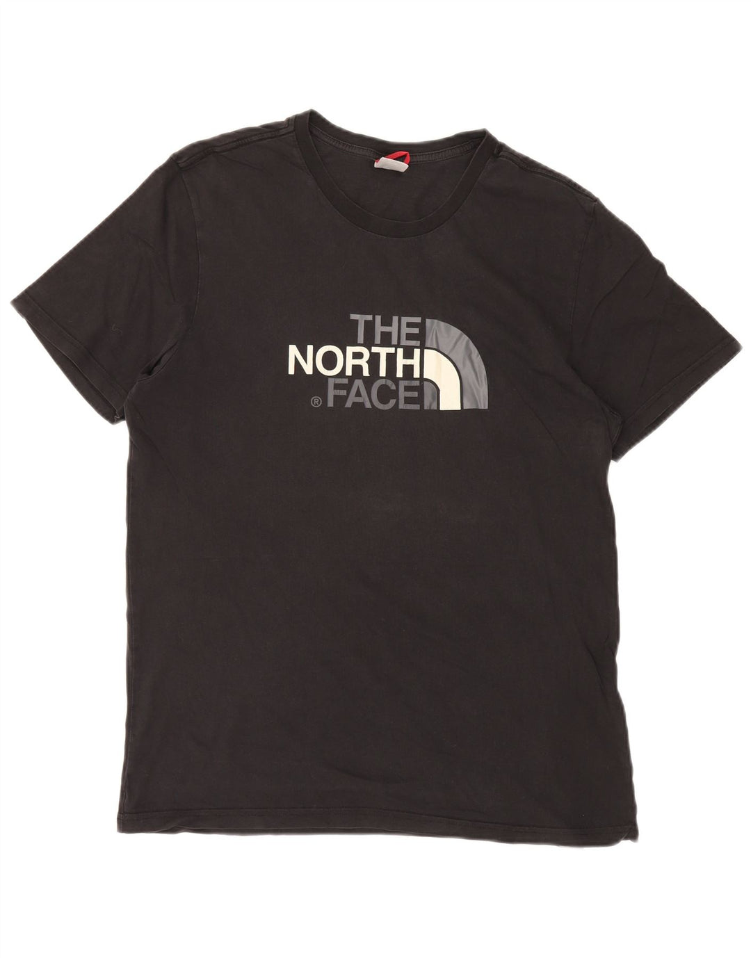 THE NORTH FACE Camiseta gráfica para hombre Top grande de algodón negro