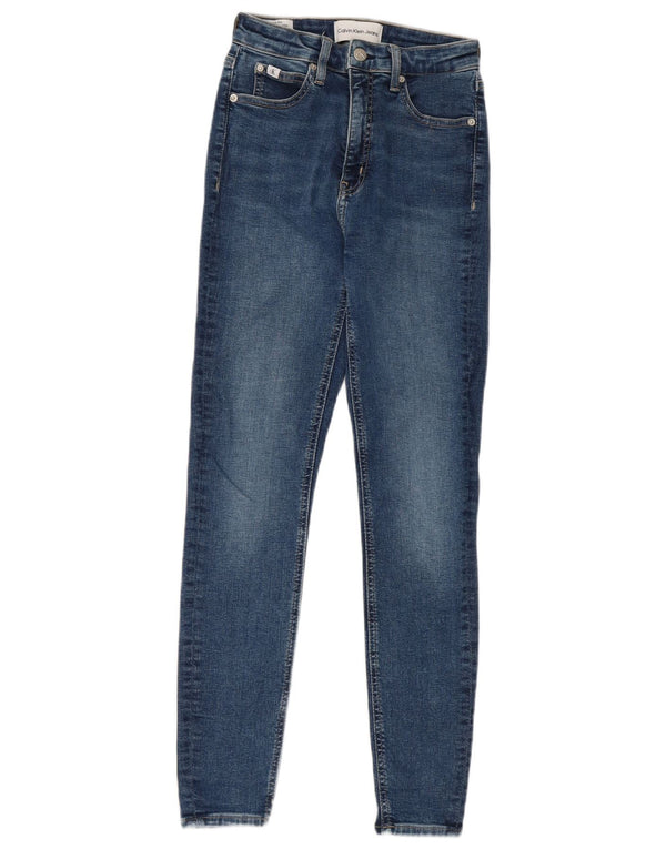 Vaqueros pitillo para mujer Calvin Klein W26 L27 Algodón azul