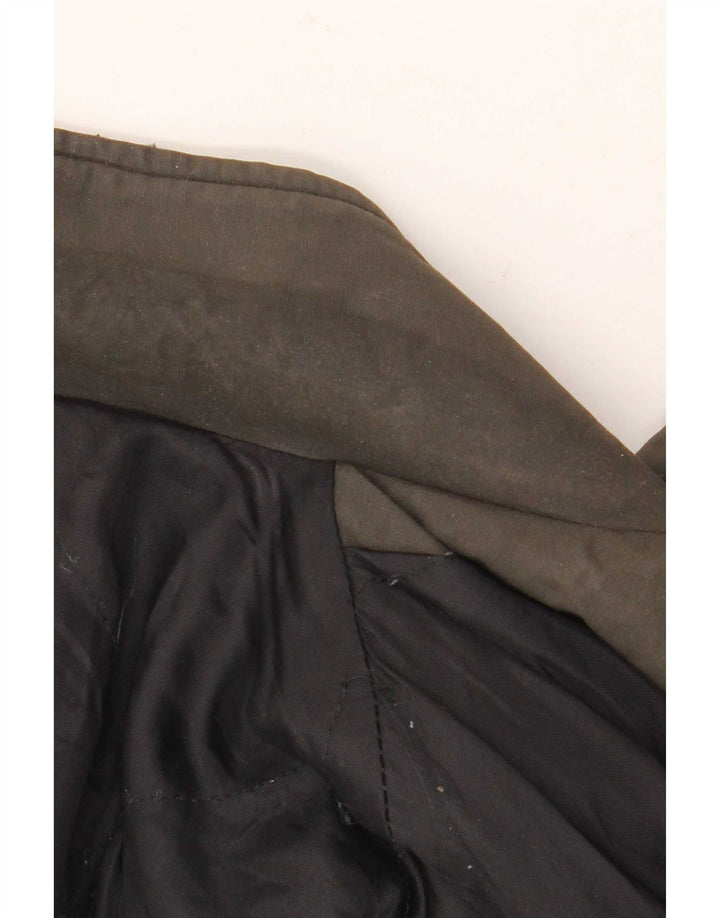 Chaqueta bomber vintage holgada para hombre IT 48 Viscosa gris medio con bloques de color