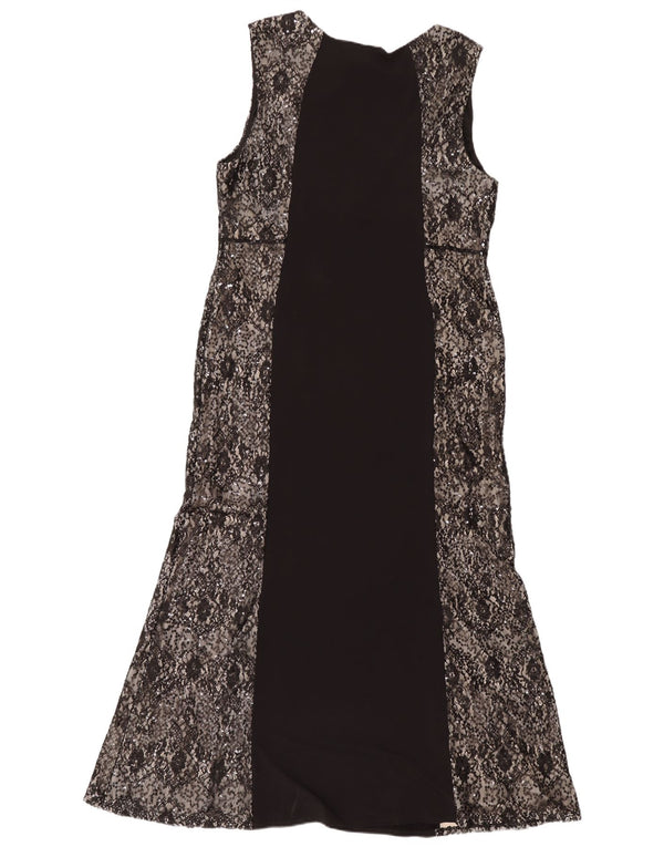 Wallis Vestido largo de encaje sin mangas para mujer Petite UK 40 XL Negro Floral