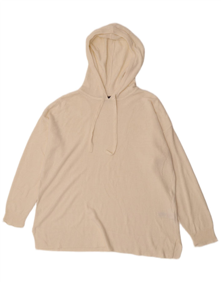 Marks & Spencer Suéter de gran tamaño con capucha para mujer UK 46 Large Beige