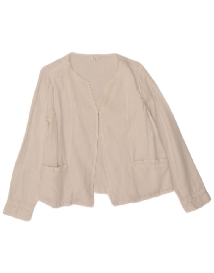Thought - Cárdigan para mujer, talla 40, talla pequeña, color blanco