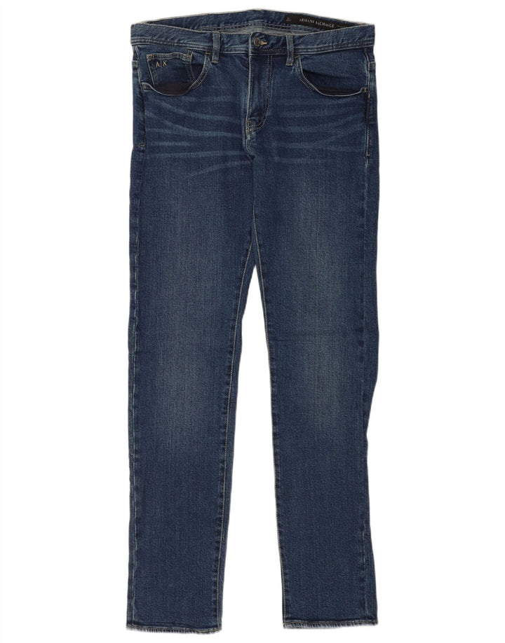 Armani Exchange Vaqueros Slim Mujer W32 L34 Algodón Azul