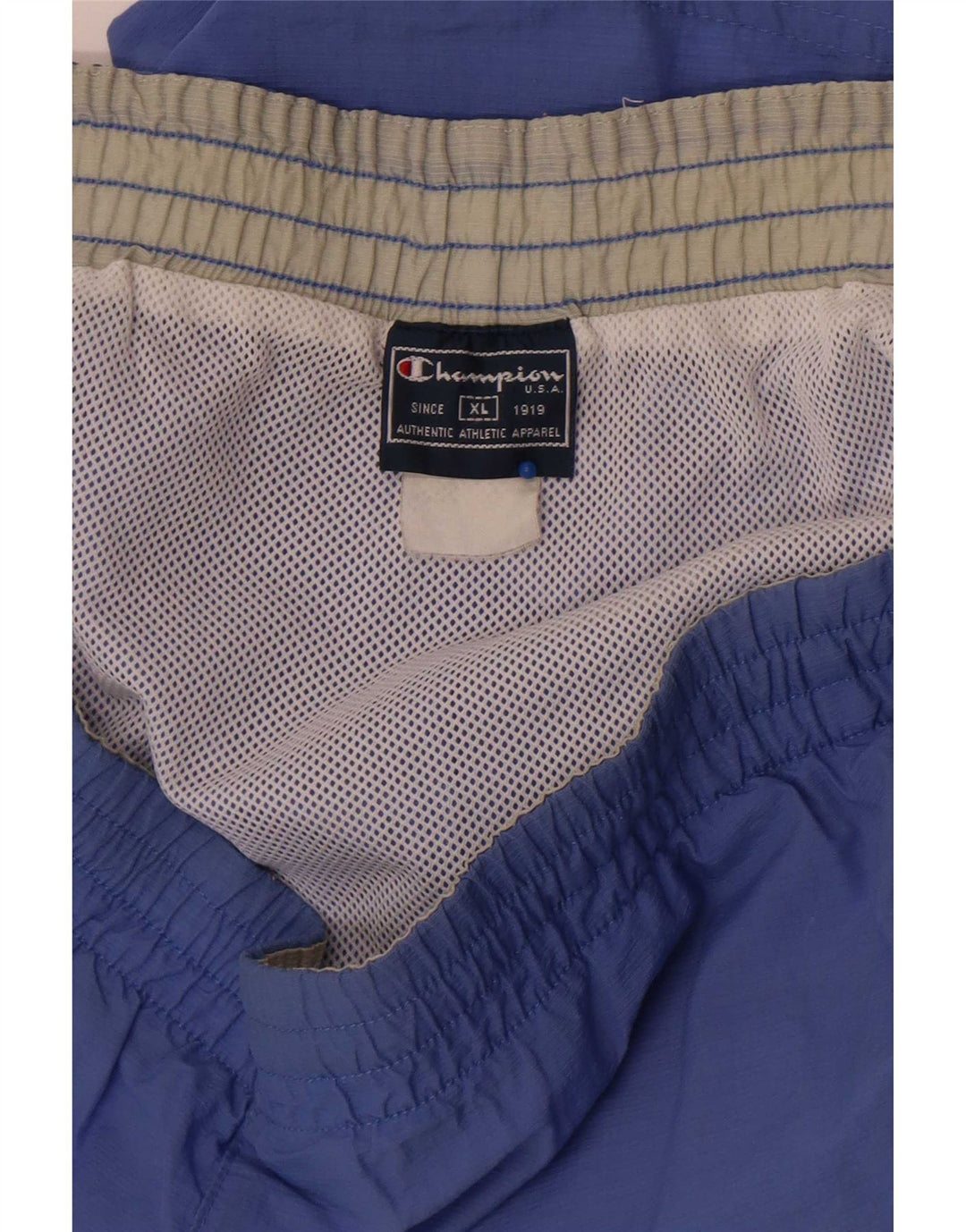 Champion Pantalones cortos deportivos para hombre XL Azul Colorblock