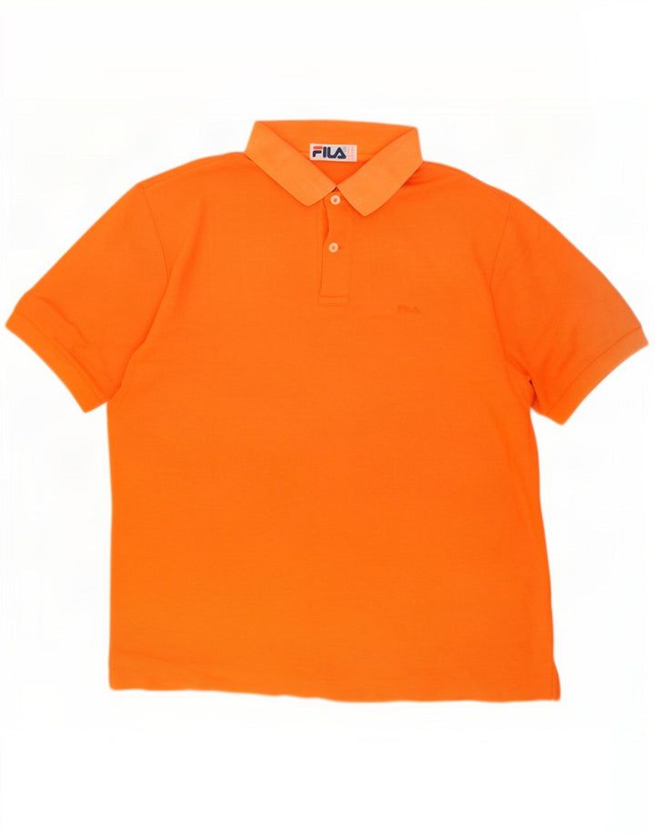 Fila Polo para hombre IT 46 Small Naranja Algodón
