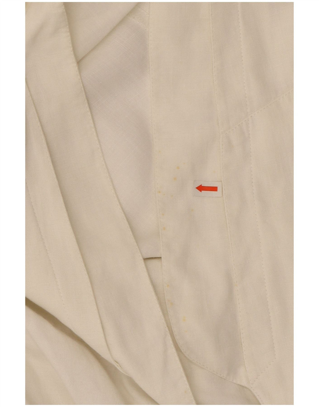 Claude Montana Chaqueta corta para mujer UK 12 Medium White Linen