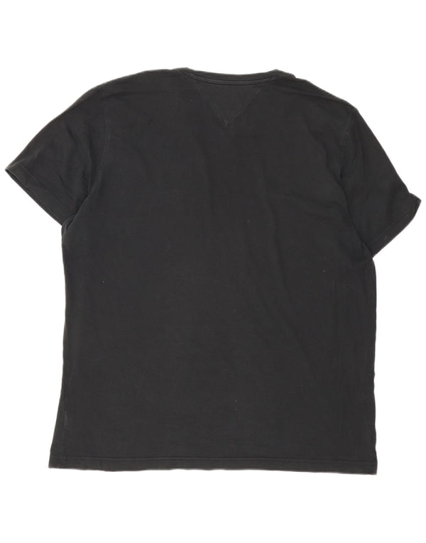 Tommy Hilfiger Camiseta para hombre Top 2XL Algodón negro