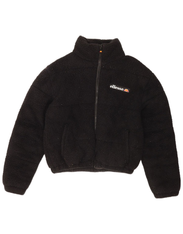 Chaqueta polar extragrande para mujer Ellesse UK 8 Small Poliéster negro