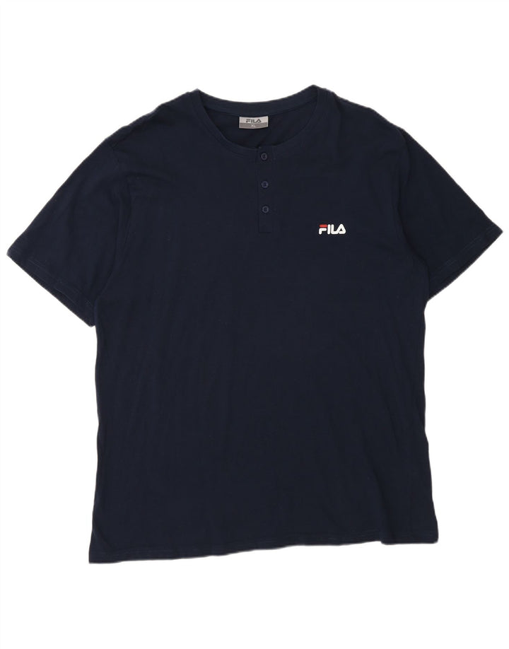 Fila Camiseta Hombre Top XL Azul Marino Algodón