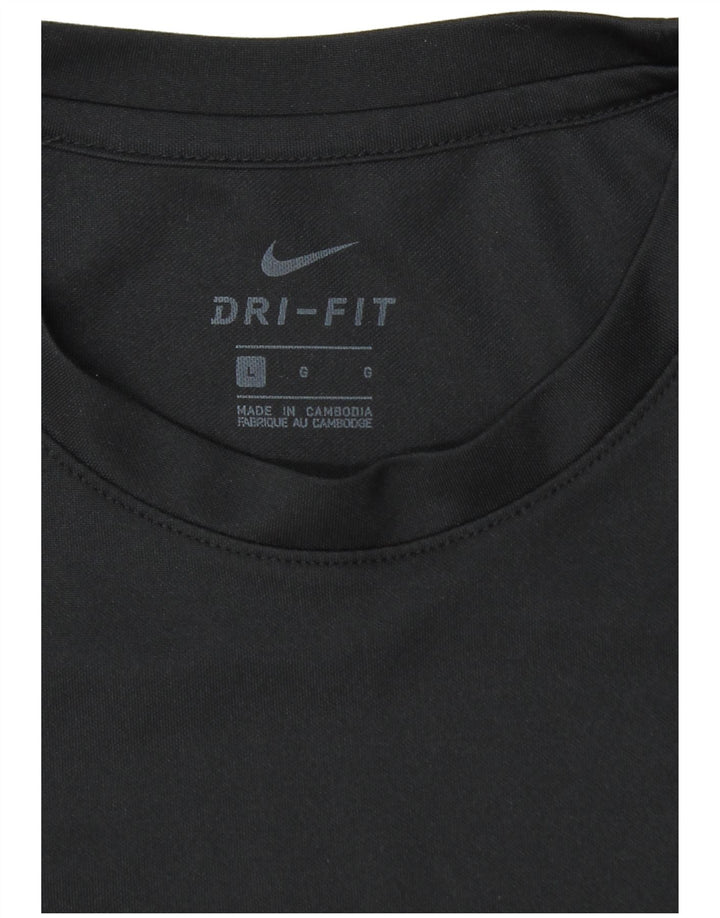Nike - Camiseta Dri Fit para hombre, talla grande, color negro