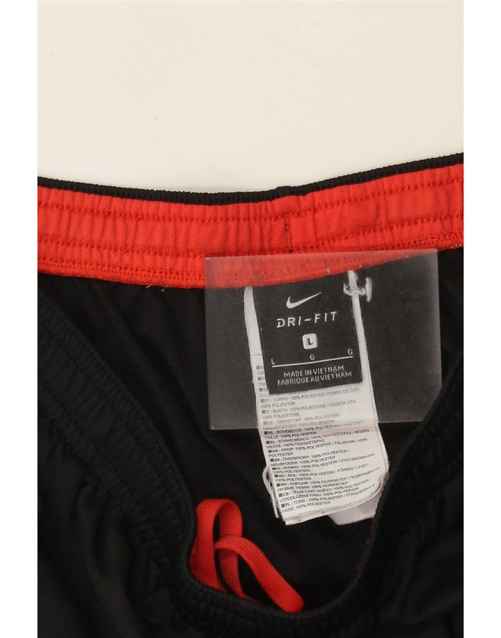 Nike - Pantalones de chándal Dri Fit para hombre, tamaño grande, color negro, poliéster