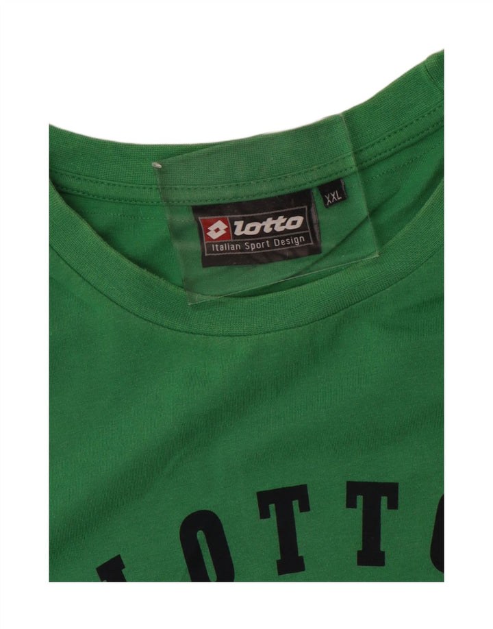 LOTTO Mens Graphic T-Shirt Top 2XL Green