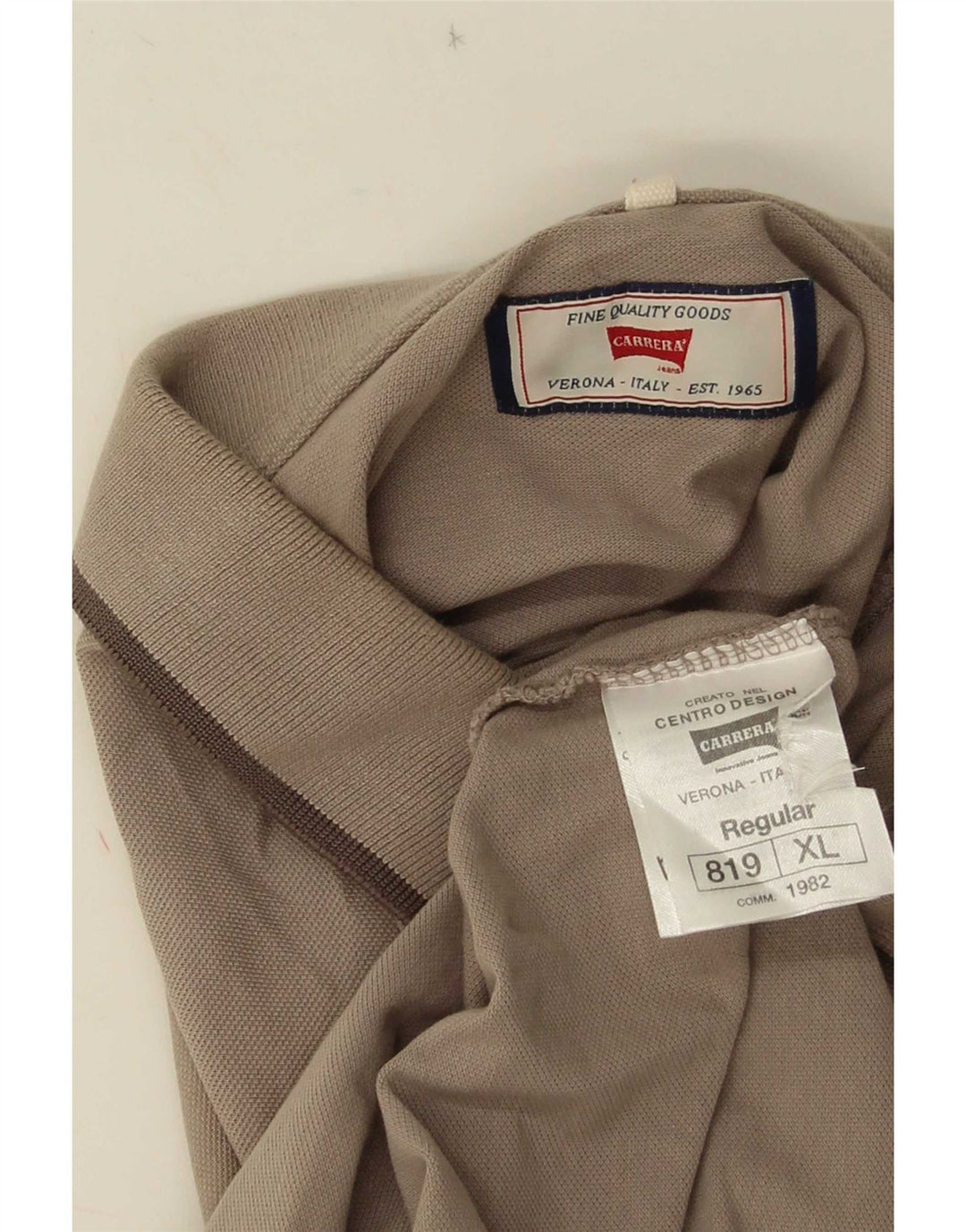 Polo Carrera Hombre XL Algodón Marrón