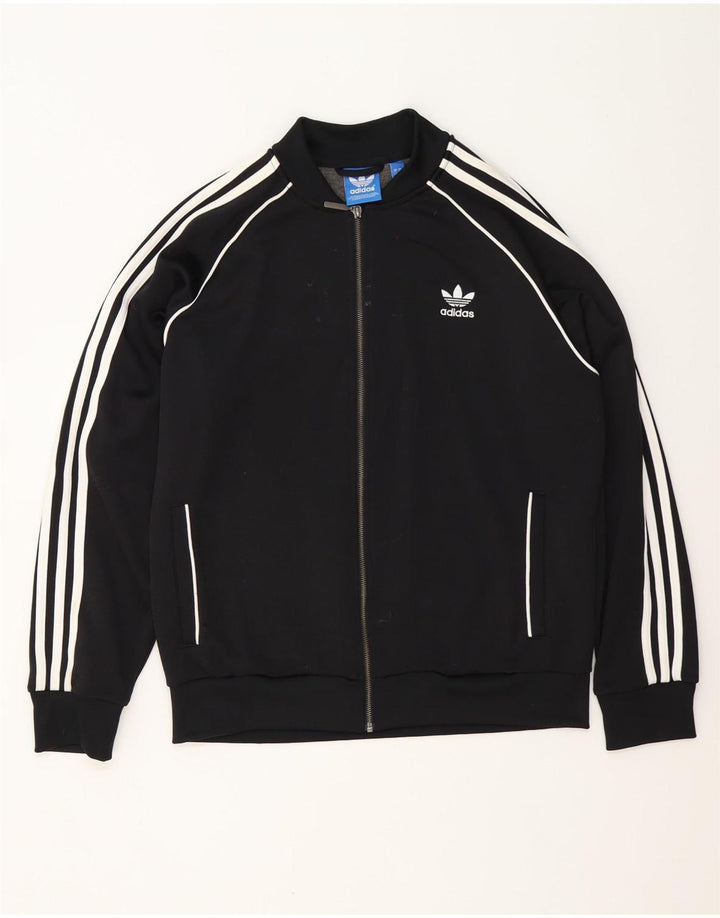 Adidas Hombre Chándal Top Chaqueta XL Negro Poliéster