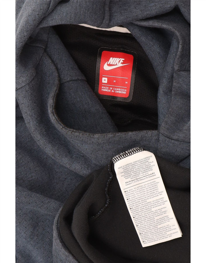 Nike Hombre Sudadera con capucha Jumper Medium Azul Marino Algodón