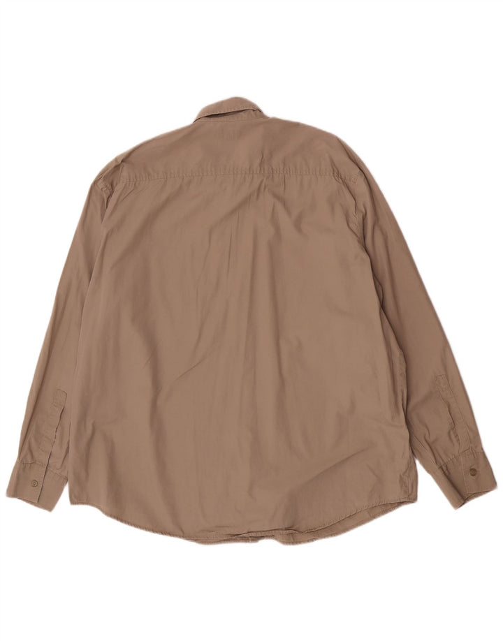 Camisa Levi's Hombre XL Algodón Marrón