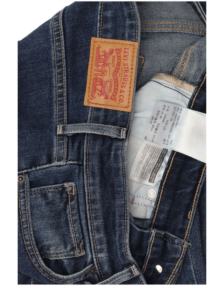 LEVI'S Jeans ajustados de talle alto 721 para mujer W25 L29 Algodón azul