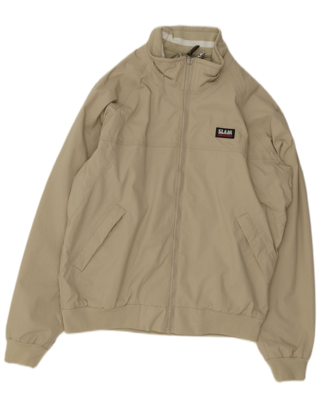 Slam Chaqueta Bomber para Hombre UK 36 Small Green Nylon