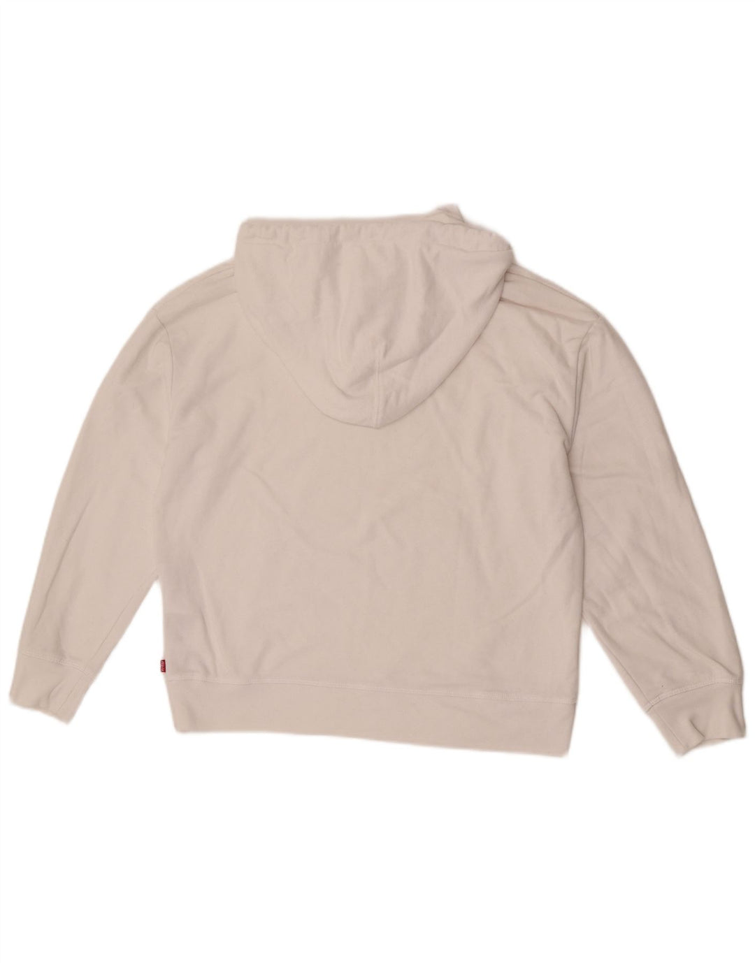 Levi's Jersey con capucha extragrande para mujer Reino Unido 14 Algodón blanco mediano