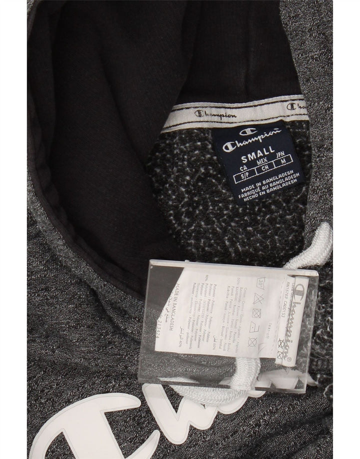 CHAMPION Jersey con capucha gráfico extragrande para mujer Reino Unido 10 Pequeño gris moteado