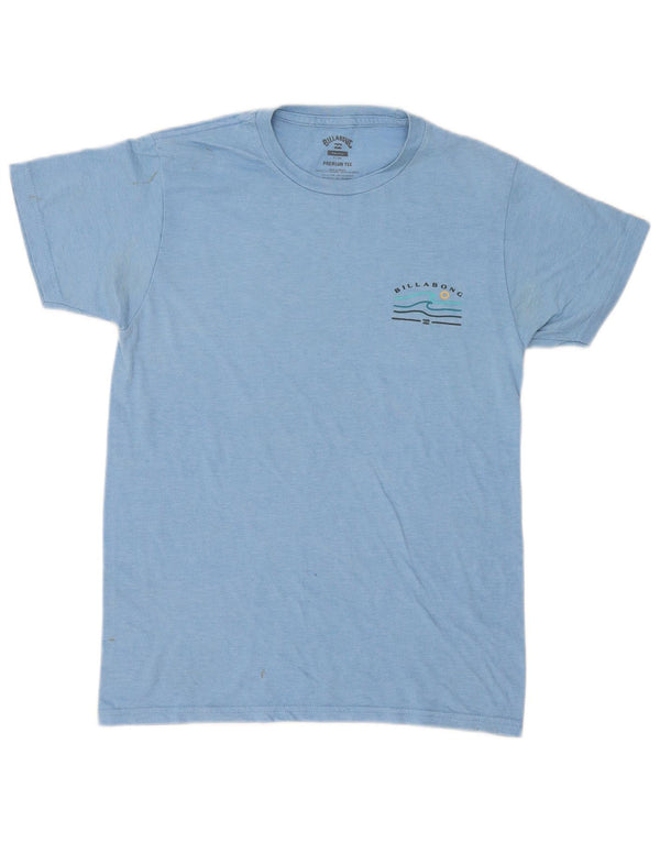 Billabong Hombre Camiseta Gráfica Top Small Azul Algodón