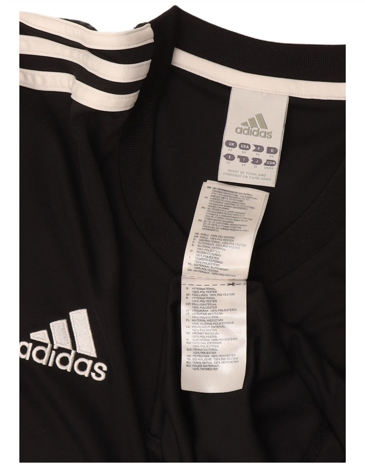 Adidas Mens Climalite Camiseta Top Medio Negro Poliéster