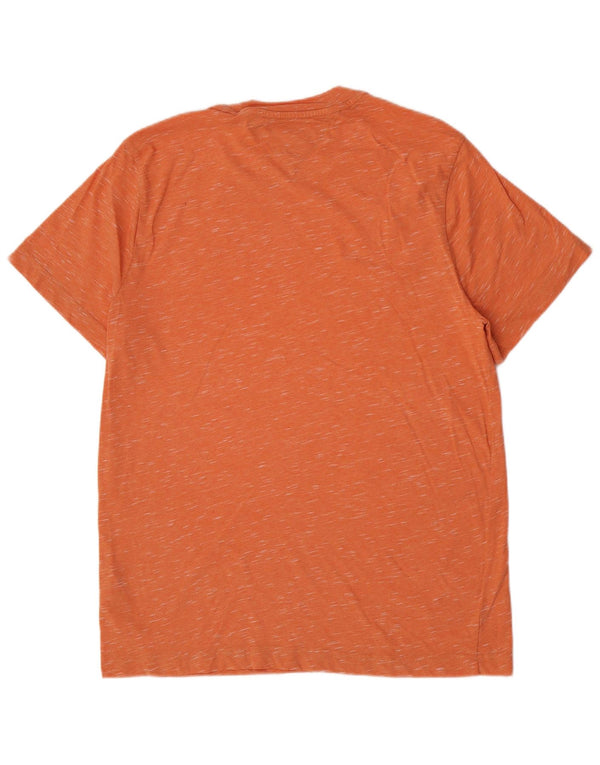 Tommy Hilfiger Camiseta para hombre Top grande de algodón moteado naranja
